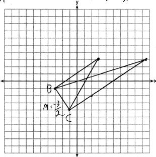 ID: A 49 ANS: 2 PTS: 2 REF: 011610geo NAT: G.SRT.1 TOP: Line Dilations 50 ANS: The slopes of perpendicular line are opposite reciprocals.