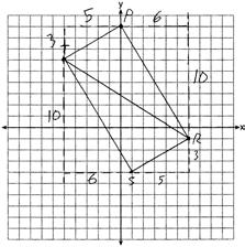 ID: A 80 ANS: m TS = 10 6 = 5 3 m SR = 3 5 Since the slopes of TS and SR are opposite reciprocals, they are perpendicular and form a right angle. RST is a right triangle because S is a right angle.