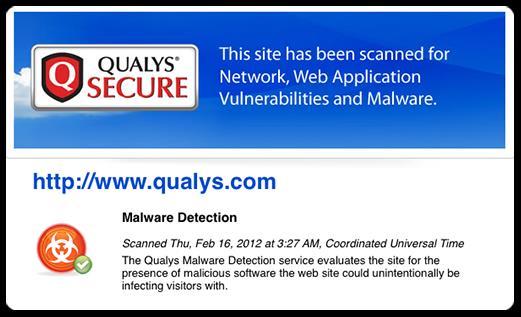 Qualys is an Approved Scanning Vendor (ASV).