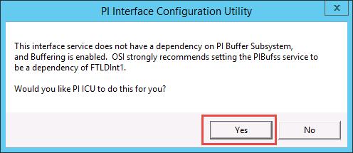 Configure FactoryTalk Historian Chapter 5 If it is, the configuration is complete. If it isn't, the following message appears: Click Yes.