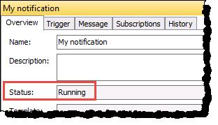 Configure the Advanced Server components Apendix B 4. On the toolbar, click. The notification is started.