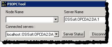 Appendix B Configure the Advanced Server components Connect to the OPC DA server with the PI OPC Client Tool Note: The PI OPC Client Tool is automatically installed with the OPC HDA server.
