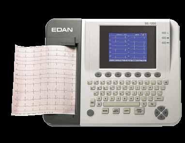 7 inch colour screen Heart rate variability analysis Pacemaker detection which meets the requirements of ANSI/AAMI EC11 Internal memory for up to 100 ECGs Open communication with data expert in PDF