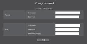 Using Web Browser Change Password page Click [Change password].