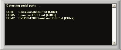 3 The Serial Port Enumerator The Serial Port Enumerator shown in Figure 5 is part of the COM Port Setup window.