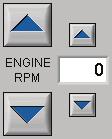 4.1 Engine Throttle Control The Engine Throttle Control is a four-way switch with small and large increment and decrement buttons.