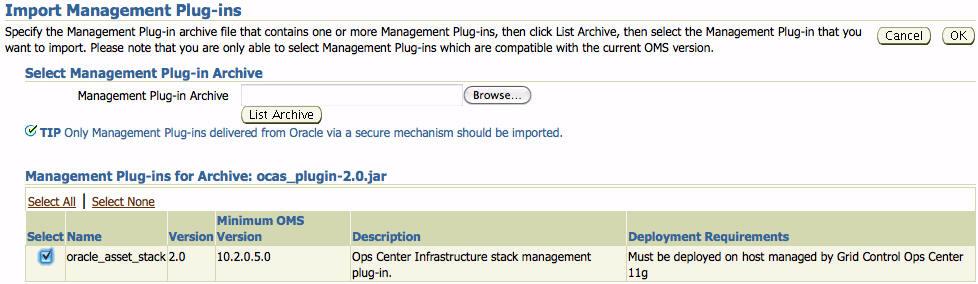 Figure 4 Management Plug-ins Confirmation The Deploy Management Plug-in wizard is displayed. 9.