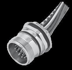 M8 and M23 receptacles M8 Receptacles Type M8 Female M8 Male Configuration Straight Straight Wire Gauge 24 AWG 24 AWG Connector Thread Type Internal External No.