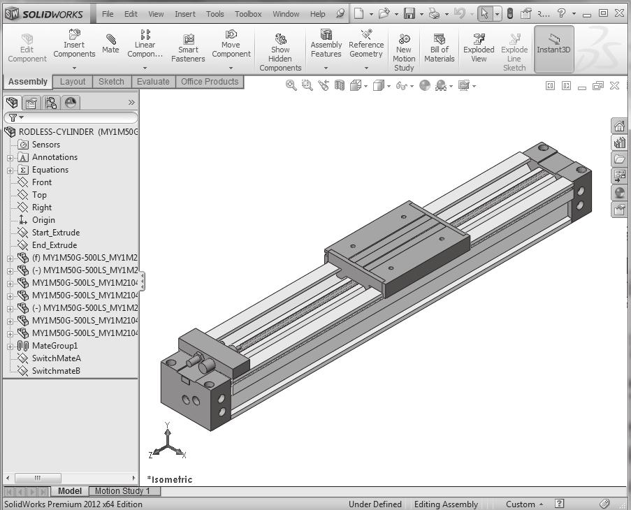 Assembly Modeling with SolidWorks 2012 Assembly Modeling - Bottom-up Design Approach Open the MY1M2104Table.