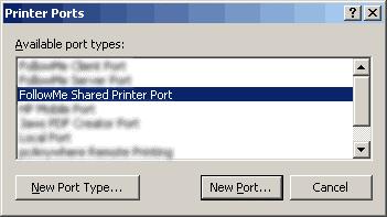 SPP - Add Shared Printer Port Adding a SPP to a Shared Printer Port 1) Go to 'Start/Settings/Printers' 2) Select the printer you wish to add the port to,