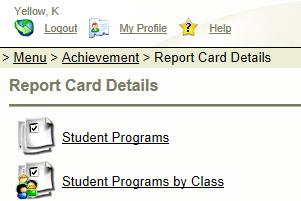 Report Card Details/Student Programs This option provides an entry point for students that need to be flagged as ESL/ELD or IEP.