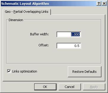 opens on the Schematic Layout Algorithm dialog box. Keep the parameters default values.