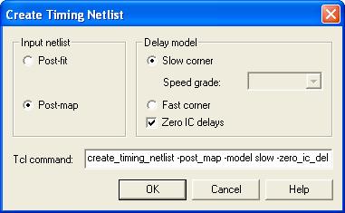 Exercises Quartus II Software Design Series: Foundation 2. Create a timing netlist. From the Netlist menu, select Create Timing Netlist and change the Input netlist type to Post-map. Click OK.