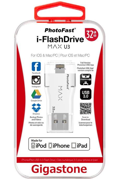 Gadgets 35 15 Gigastone Flash Drive 8.00, 13.00 and 25.00 The Gigastone 16GB, 32GB or 64GB OTG USB 3.