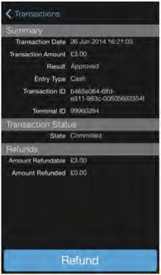 You may notice that the transaction details are updated very shortly after loading a transaction. If the transaction is refunded or voided then those actions will be available (see below).