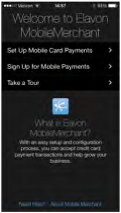 Taking a tour will show you all the nuances of the MobileMerchant App. 1.