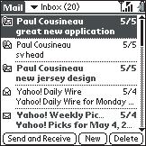 You can also reply to all addressees. Choose the Respond button, and then choose Reply All. If you want your Treo to check your email automatically, change the Delivery preference.