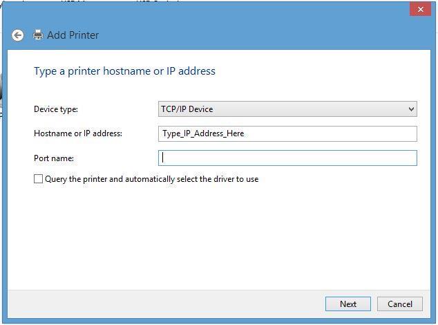 Type in the IP address that is shown on the self-test ticket in the Hostname or IP address: