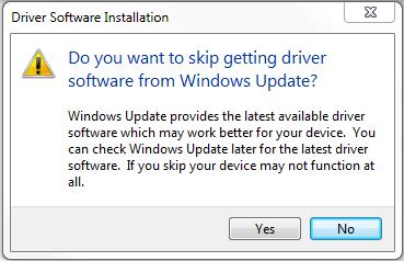 12. The correct USB Printing Support and drivers will automatically install.