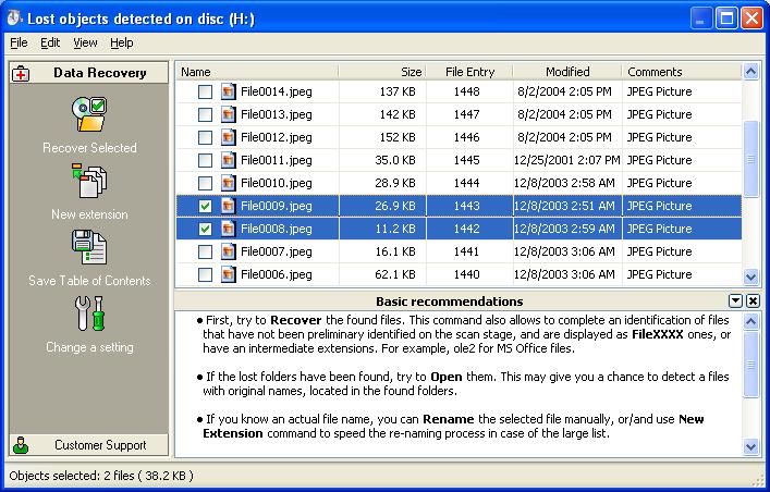 6. Recovering CD/DVD/BD Data. 18 You can rename the selected folders, open them with the help of Open command, or left double clicking on their names.