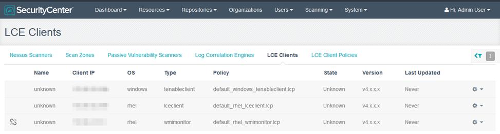 Log Correlation Engine Clients The LCE server has the ability to manage configuration files for LCE 5.x clients remotely from the command line.