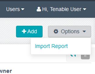 Clicking Import Report displays the following page: The Import Report option allows users to import a report definition exported from another