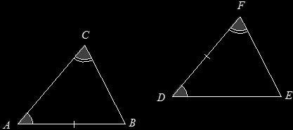 If it is not possible to definitively determine whether the triangles are identical, write the triangles are not necessarily identical, and explain your reasoning.