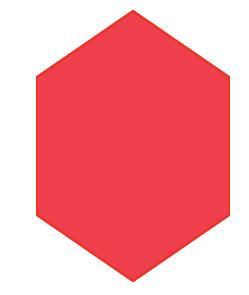 Why is it not possible to draw a slice in the shape of a hexagon for a right rectangular pyramid?