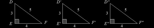 If the first triangle is DDDDDD as shown, what letters should we use for the vertices of the second triangle?