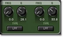 McDSP Synthesizer One POLY MODE - sets envelope re-triggering and glide effect on/off based on legato or staccato playing style.