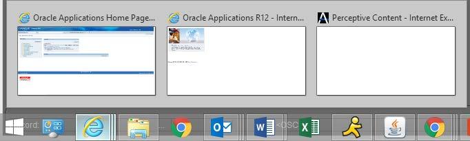 20) Clicking on this icon will launch a web browser window. If you do not see anything happen when you ve clicked on the icon, it may be that the browser opened behind Oracle.