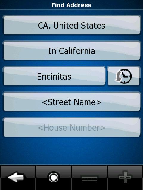 2 Entering an address or part of an address If you know at least a part of the address, it is the quickest way to select the destination of the route.