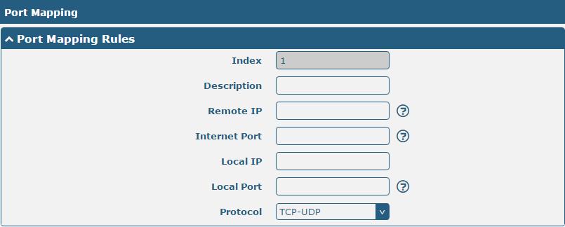 Filtering Rules Protocol Action Select from All, TCP, UDP, ICMP or TCP-UDP. Note: It is recommended that you choose All if you don t know which protocol of your application to use.