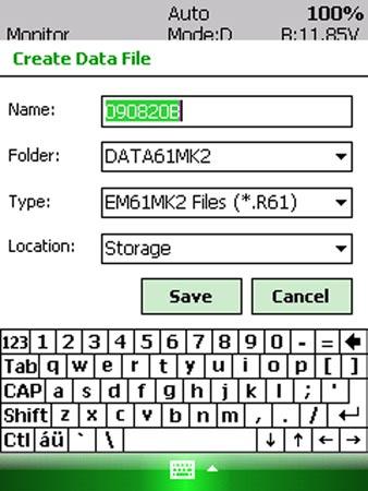 Description of Monitoring Mode Options Cr.File (create data file) When a data file is created the program will switch to Stand By mode automatically.