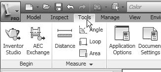 7-30 Tools for Design with VEX Robot Kit: AutoCAD and Autodesk Inventor Disable the Heads-Up Display Option The newly introduced Heads-Up Display option