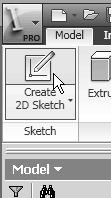 By default, the sketch plane is aligned to the world coordinate system. Think of a sketch plane as the surface on which we can sketch the 2D profiles of the parts.
