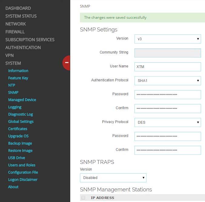 Set Up the Firebox You must configure SNMP on the WatchGuard Firebox before you can use PRTG to discover it. 1. Connect to your Firebox with Fireware Web UI. 2. Select System > SNMP. 3.