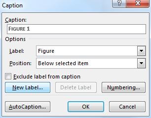 new caption label: You may need a new label if your