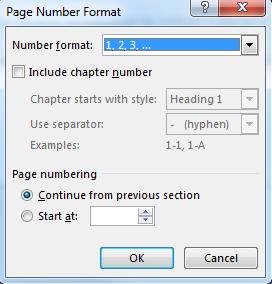 Open the document Thesis_Chapter_3.docx Insert page numbers into the document Page numbering 1. Go to Insert tab 2.