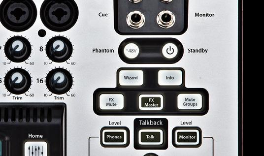 When the Power/Standby button is pressed to power down, a dialogue box will appear on the screen asking if you d like to power down the mixer.