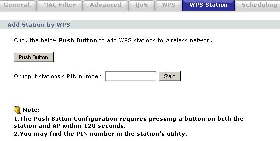 Chapter 8 Wireless LAN Table 37 WPS LABEL Apply Refresh DESCRIPTION Click Apply to save your changes back to the NBG4115. Click Refresh to get this screen information afresh. 8.7 WPS Station Use this screen when you want to add a wireless station using WPS.