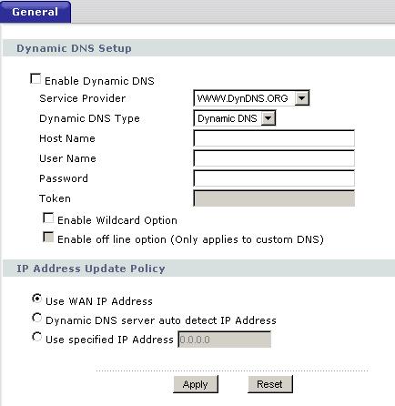 Chapter 13 DDNS 13.2 General To change your NBG4115 s DDNS, click Network > DDNS. The screen appears as shown. Figure 78 Dynamic DNS The following table describes the labels in this screen.