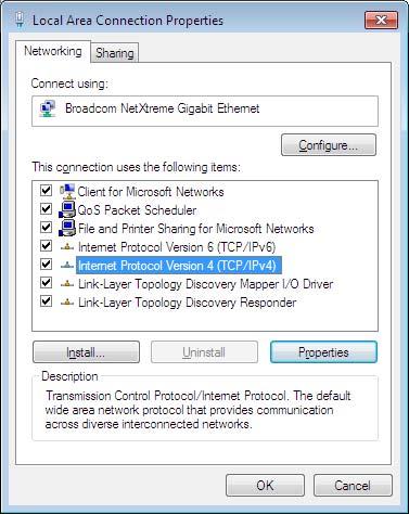Appendix D Setting Up Your Computer s IP Address 5 Select Internet