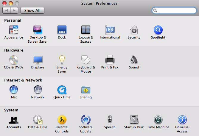 Appendix D Setting Up Your Computer s IP Address 2 In System Preferences,