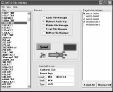 Network Audio Manager This utility is used to send audio files (carts) and rotate files created on one workstation to others via the LAN or WAN network.