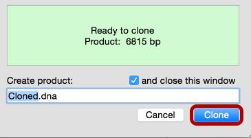 Name the Product When you are ready to clone, type the name of the product, then click Clone.