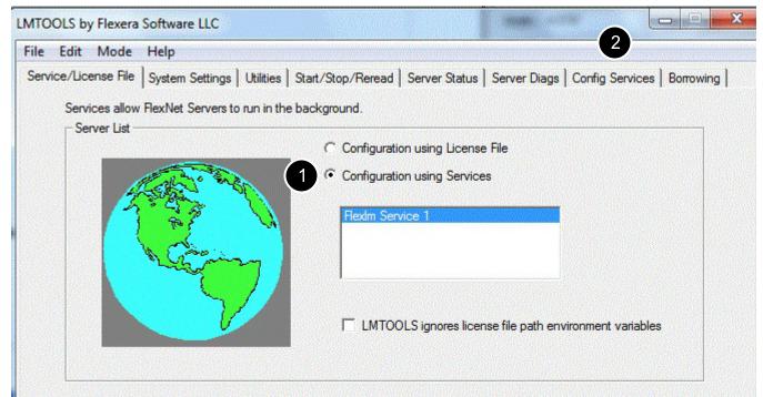 Configure the License Server as a Service using a Flexera LMTOOLS To configure the license server as a service, run the lmtools