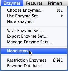 View Noncutters To view a list of enzymes that don't cut the