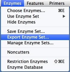 click Enzymes Choose Enzymes... and then click Save.