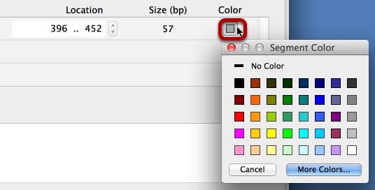 forward, reverse, or bidirectional). Choose the Feature Color Click the "Color" button.